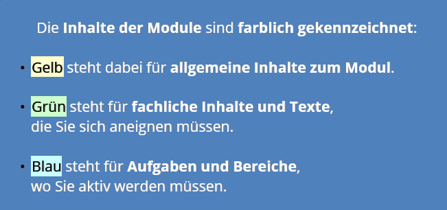 Hinweis zu den pädik-Hintergrundfarben